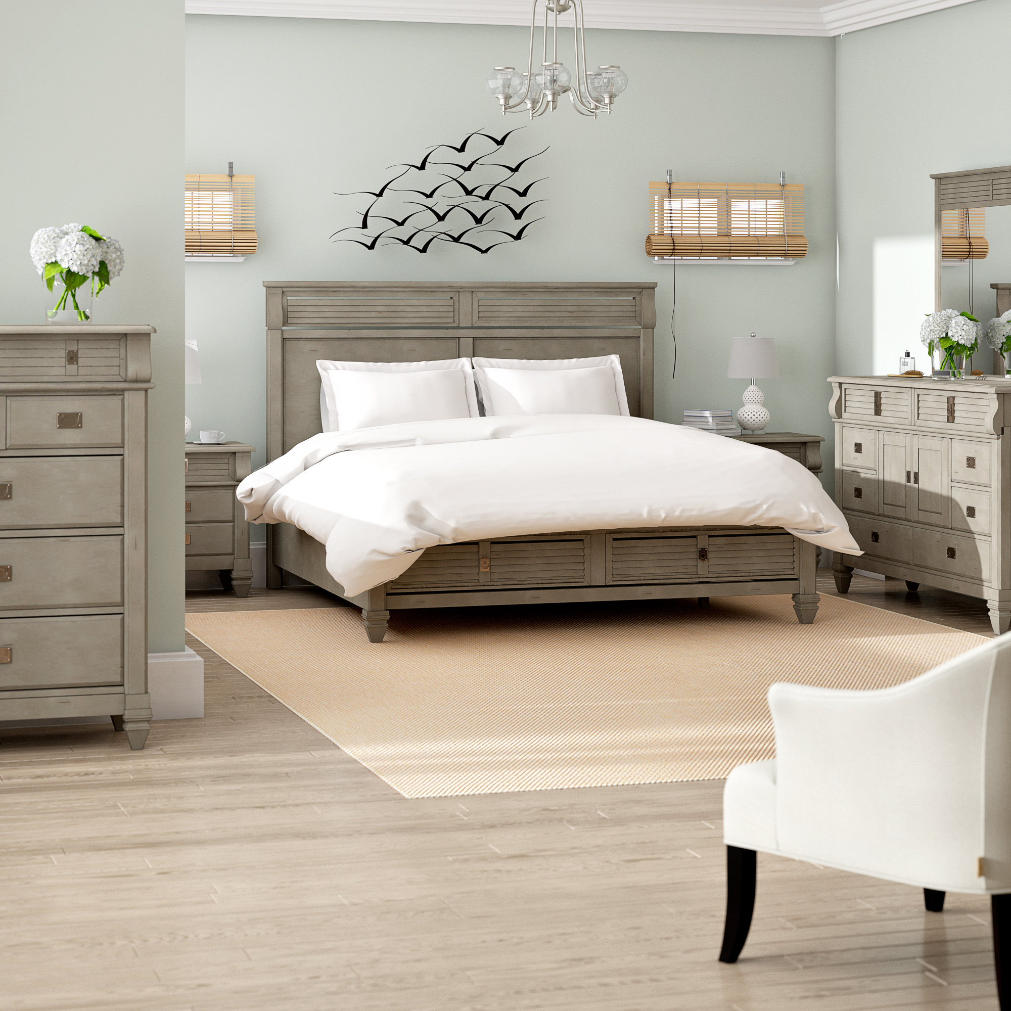 Beachcrest Home Vasilikos Solid Wood Construction Platform 6 Piece Beachcrest Home Vasilikos Solid Wood Construction Platform 6 Piece Bedroom Set Reviews Wayfair