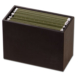 Hanging File Folder Box Wayfair 1000 Series Clic Leather Hanging File Folder Box In Black
