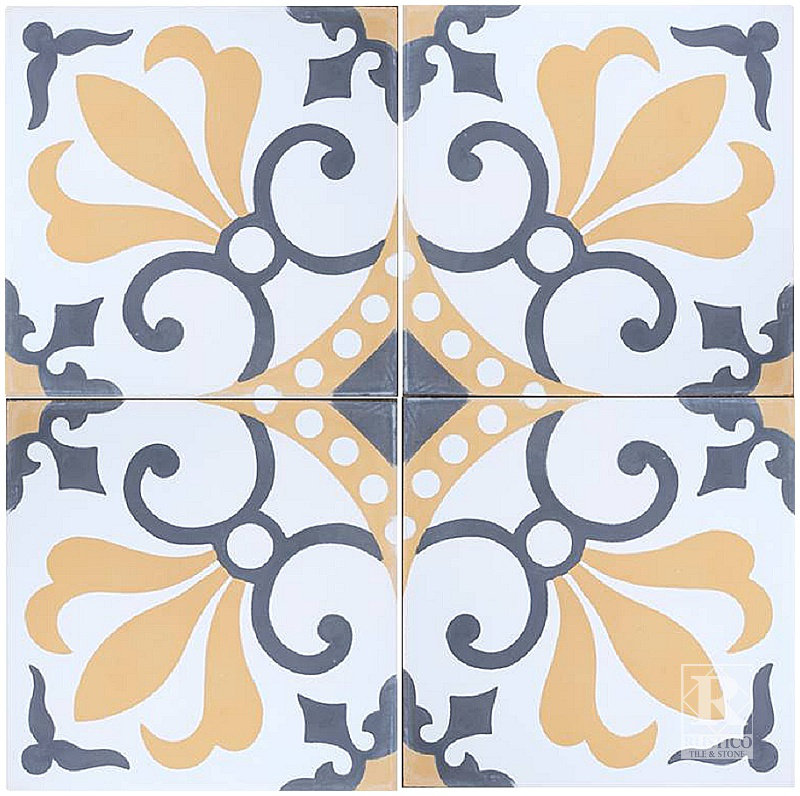 Rustico Tile & Stone 8" x 8" Thames Cement Decorative Concrete Tile & Reviews Wayfair