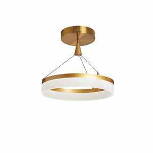 Crater 1-Light Semi Flush Mount