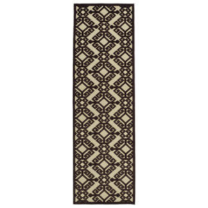 Covedale Machine Woven Chocolate Indoor/Outdoor Area Rug