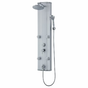 Adjustable Massage Jets and Thermostatic Valve Controls Rain Shower Panel System