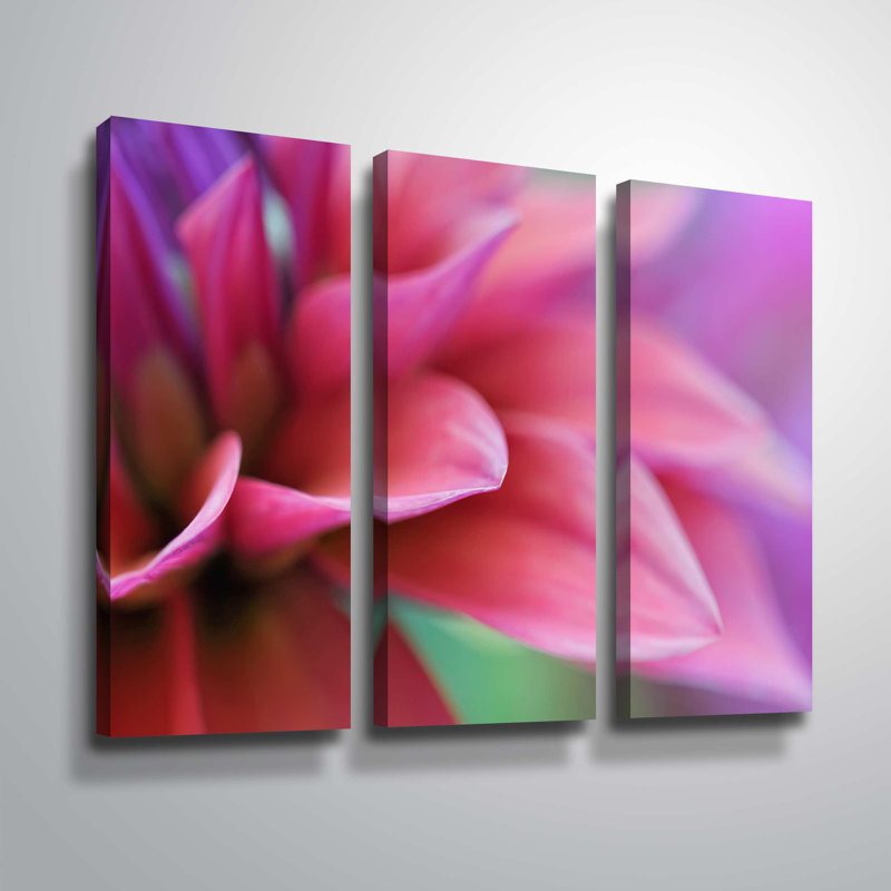 24 x 36 ArtWall 3 Piece Steve Ainsworths Lavender Sea I Floater Framed Canvas Flag Set