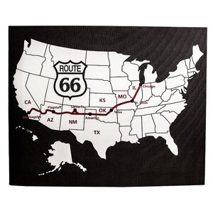 Route 66 Gallery Graphic Art on Wrapped Canvas