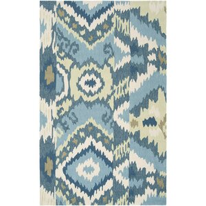 Aime Teal Blue Area Rug