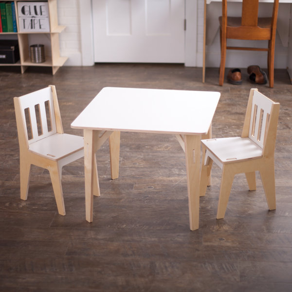 Sprout PB&Joy Kids 3 Piece Square Table and Chair Set & Reviews