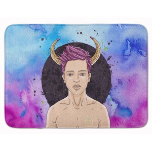 Taurus Zodiac Sign Memory Foam Bath Rug