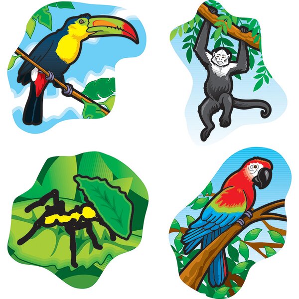 Carson Dellosa Publications Rainforest Animals Sticker | Wayfair