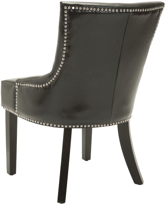 Darby Home Co York Genuine Leather Upholstered Dining Chair & Reviews ...