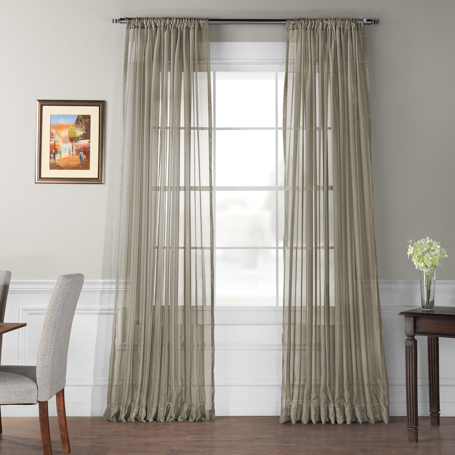 Charlton Home Banstead Extra Wide Voile Poly Sheer Single Curtain Charlton Home Banstead Extra Wide Voile Poly Sheer Single Curtain Panel Reviews Wayfair Ca