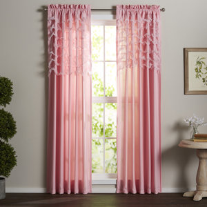Lafleur Solid Sheer Rod pocket Curtain Panels (Set of 2)