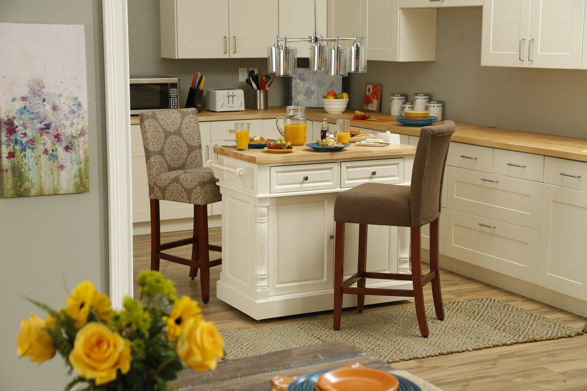 Three Posts Waverly 24" Wood Bar Stool & Reviews Wayfair