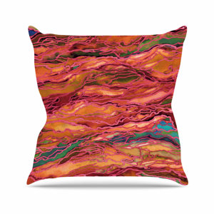 Ebi Emporium Marble Idea! Painting Outdoor Throw Pillow