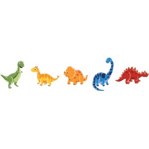 Adorable Dinosaur Fabric Wall Decal