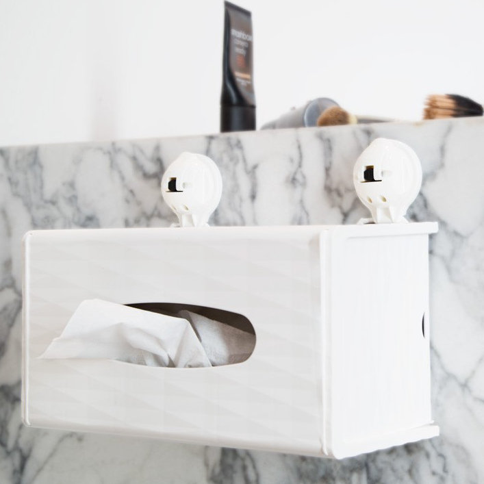 Feca Wall Mounted Rectangular Tissue Box Holder Cover Wayfair Wall Mounted Rectangular Tissue Box Holder Cover