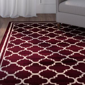 Waconia Burgundy Area Rug