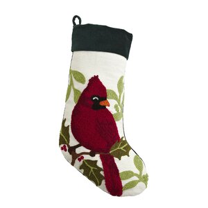 Cardinal Tufted Stocking