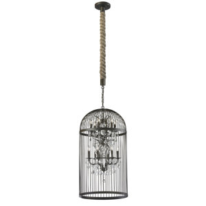 Vintage Birdcage 12-Light Foyer Pendant