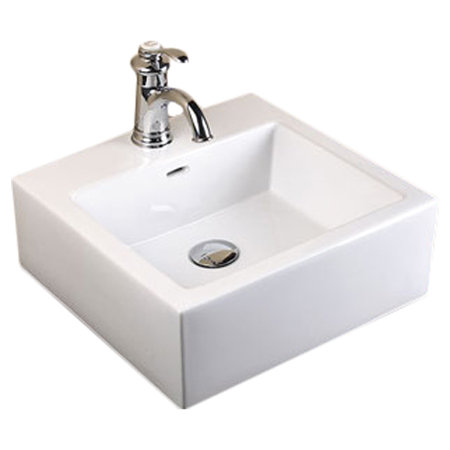 Bathroom Basin ronbow ceramic rectangular vessel bathroom sink with overflow Bathroom Basin ronbow ceramic rectangular vessel bathroom sink with overflow