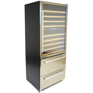 128 Bottle Three Zone Built in/Freestanding Wine..