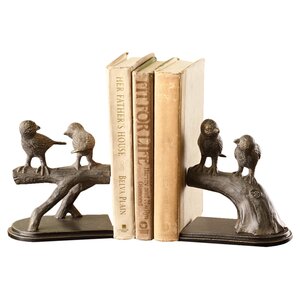 Bird on Branch Book Ends (Set of 2)