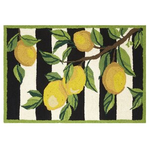 Lemon Branch Beige/Green Area Rug