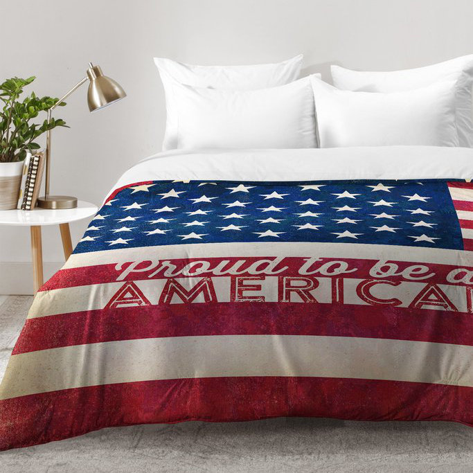 East Urban Home Proud To Be An American Flag Comforter Set Reviews Proud To Be An American Flag Comforter Set