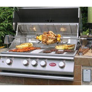 4-Burner Built In Propane Gas Grill with Cabinet