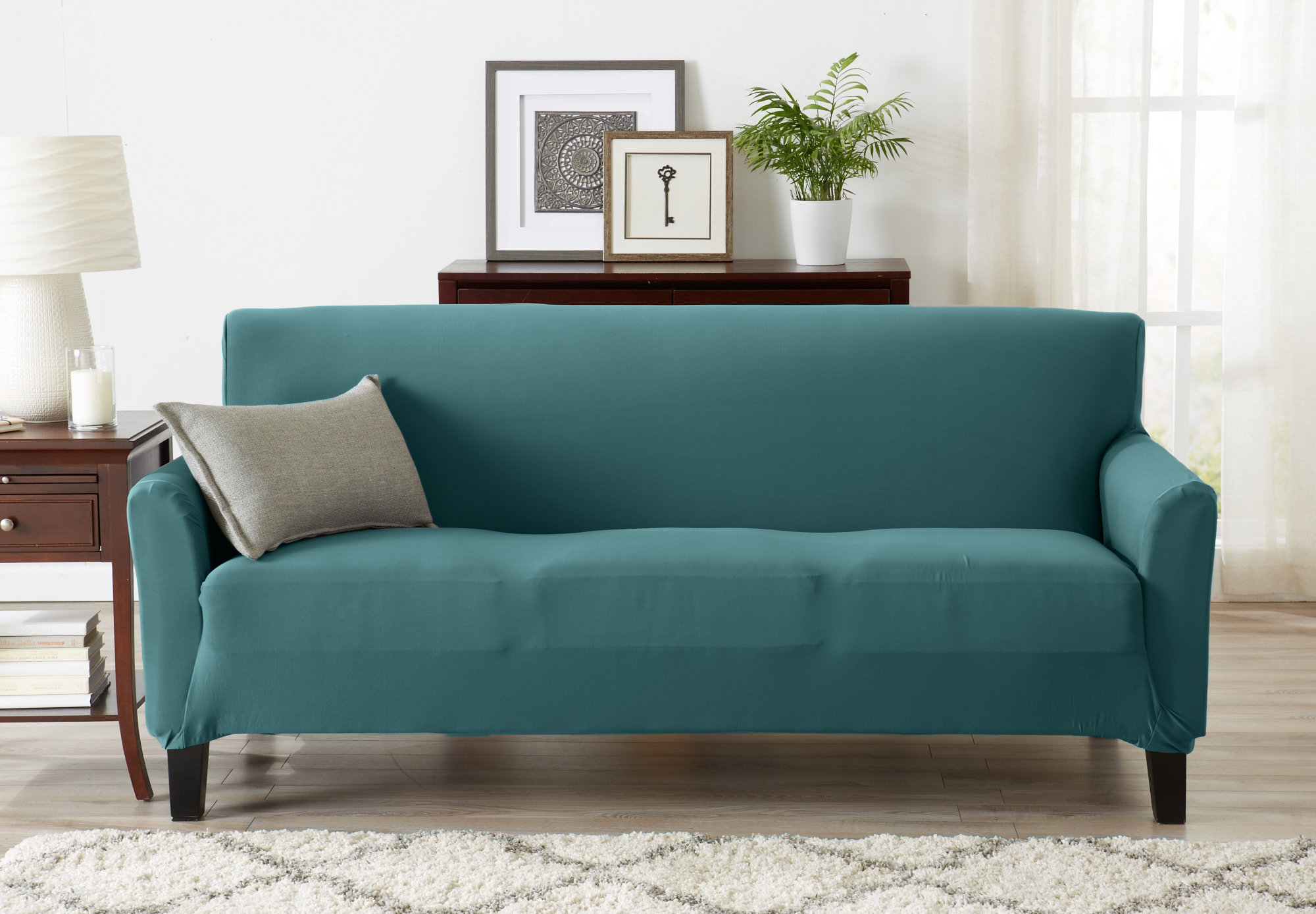 Winston Porter Super Soft Jersey Knit Box Cushion Sofa Slipcover Winston Porter Super Soft Jersey Knit Box Cushion Sofa Slipcover Reviews Wayfair