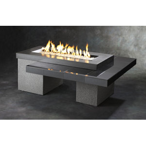 Uptown-K Crystal Concrete Fire Pit Table