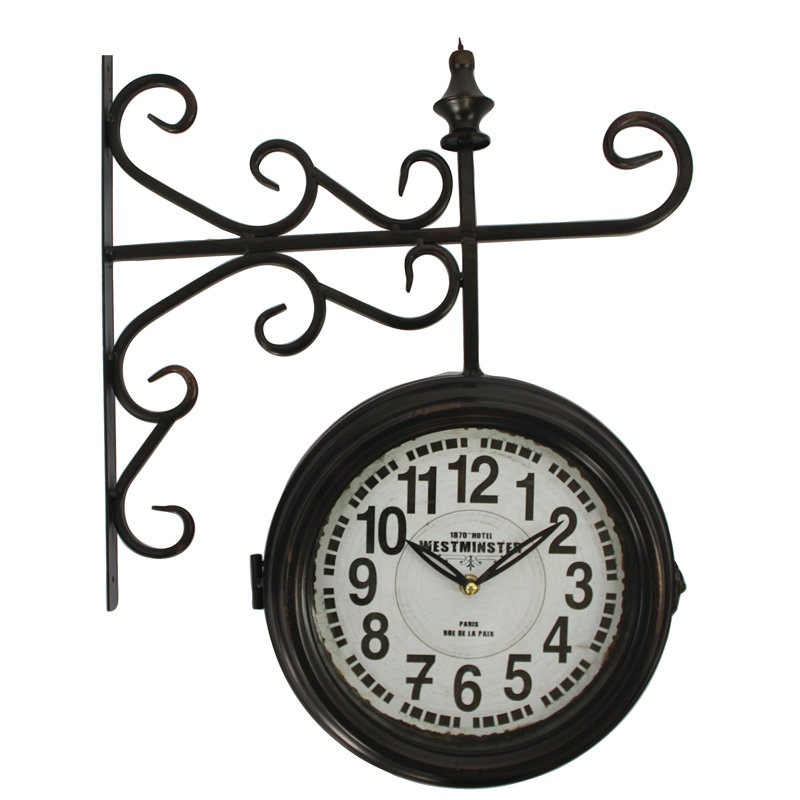 Yosemite Home Decor Double Sided Wall Clock & Reviews Wayfair