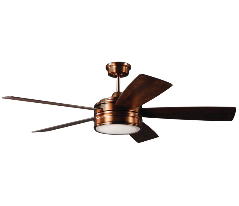 52 Mathers 5 Blade Led Ceiling Fan With Remote Reviews Allmodern 52 Mathers 5 Blade Led Ceiling Fan With Remote