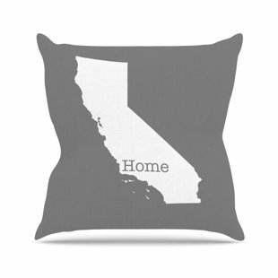 California Pillow Wayfair Bruce Stanfield California Is Home Outdoor Throw Pillow