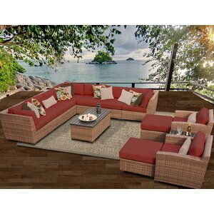 Laguna 13 Piece Sectional Seating Group with Cushion