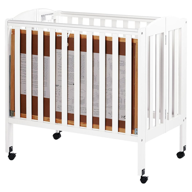 Dream On Me 3in1 Portable Convertible Folding Crib & Reviews Wayfair