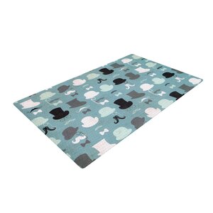 Heidi Jennings Hats off to You Blue/Gray Area Rug