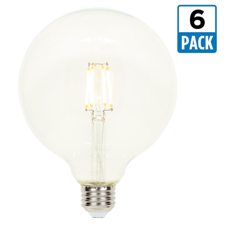 Westinghouse Lighting 6 Pack Size 5w E26 Dimmable Led Globe Light 6 Pack Size 5w E26 Dimmable Led Globe Light Bulb