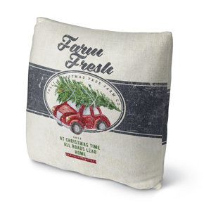 Darren Farm Fresh Outdoor Throw Pillow