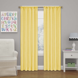 Columbia Solid Blackout Thermal Rod Pocket Single Curtain Panel