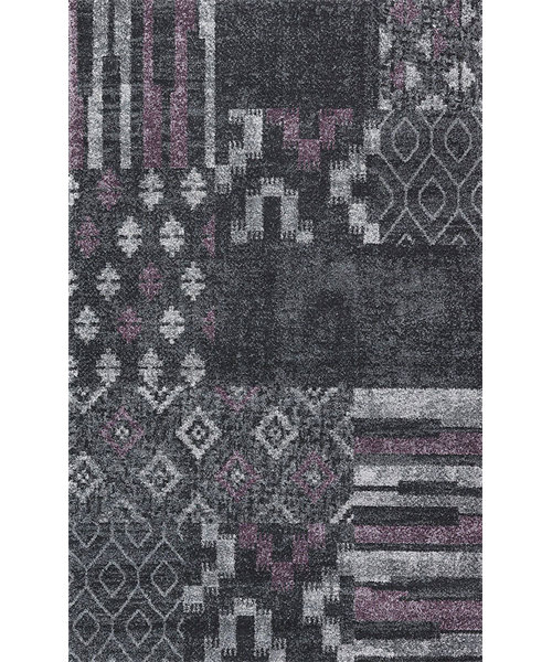 Loon Peak Garceau Black Purple Area Rug Wayfair