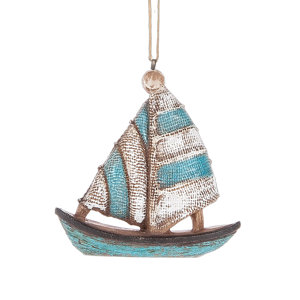 Decorative Sail Boat Hanging Figurine