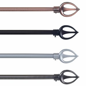 Spear Single Curtain Rod & Hardware Set