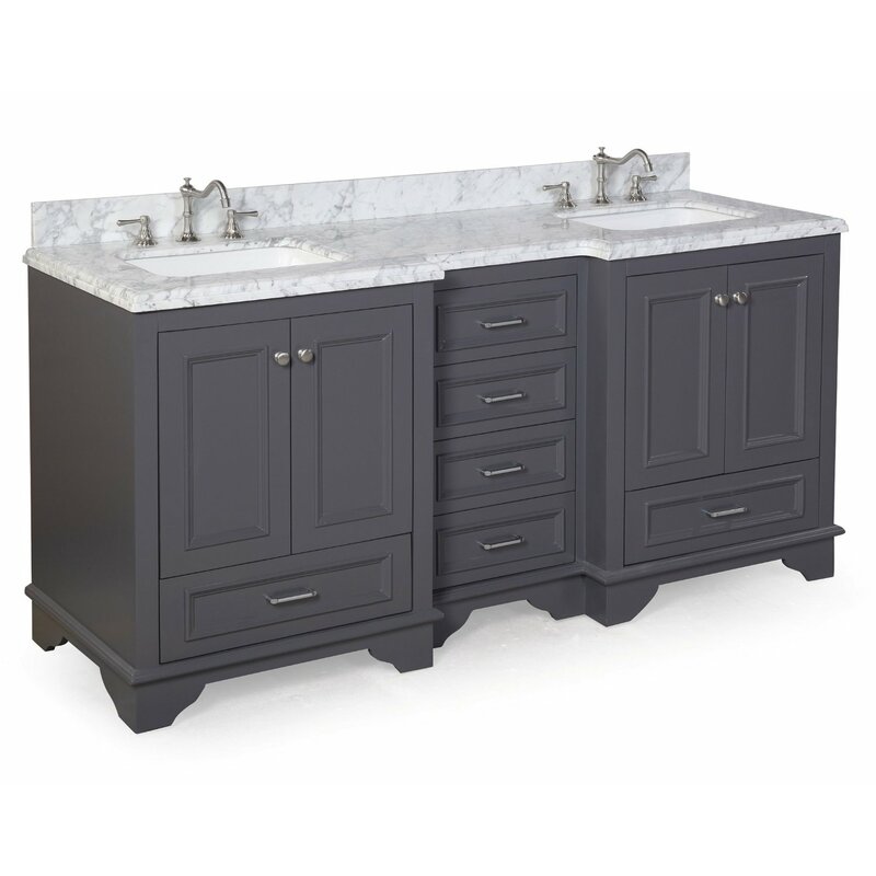 KBC Nantucket 72" Double Bathroom Vanity Set & Reviews | Wayfair