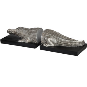 Buchstütze Krokodil von Wildon Home