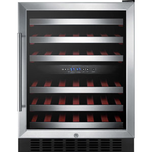 Summit 24-inch 46 Bottle Dual Zone Built-In Wine Cooler by Summit Appliance