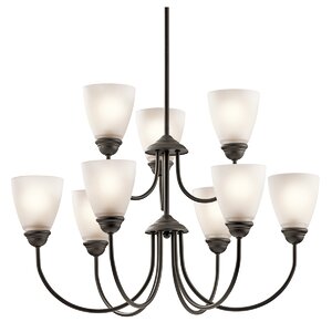 Graybeal 9-Light Shaded Chandelier