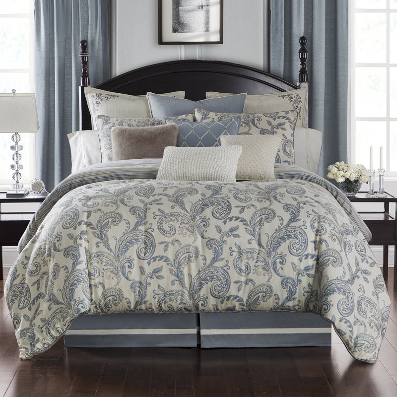 Waterford Bedding Florence 4 Piece Reversible Comforter ...