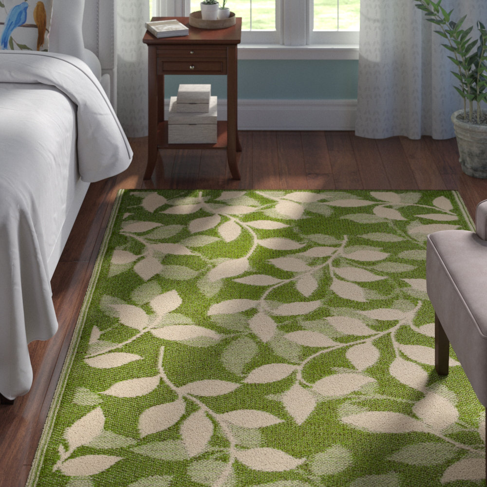 Andover Mills Martina Forest Green Cream Indoor Outdoor Area Rug Andover Mills Martina Forest Green Cream Indoor Outdoor Area Rug Reviews Wayfair