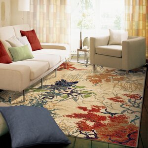 Abstract Forrest Beige Area Rug