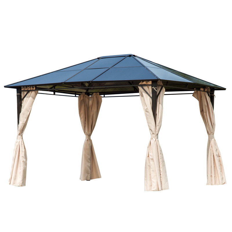 Outsunny 10 X 12 Steel Patio Gazebo Wayfair 10 X 12 Steel Patio Gazebo